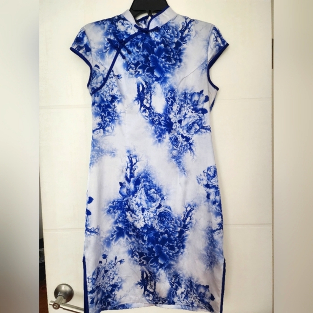 Traditional Cheongsam Dress Mini Size M